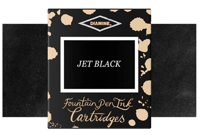 Bombičky Diamine - Jet-Black 6ks